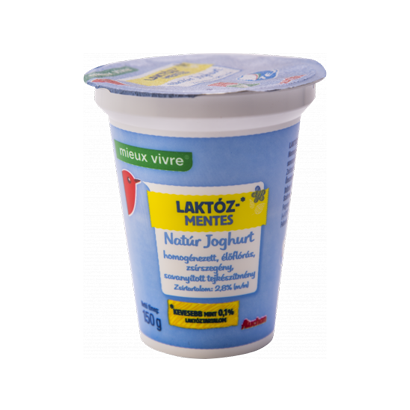 Auchan laktózmentes joghurt 150g